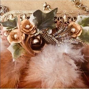 ✨Cosmik Souls Up-Cycled Brown Vintage Suede Purse✨